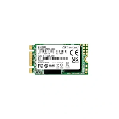 Bild av Transcend MTS430S 256GB M.2 2242 SATA III 6Gb/s Internal Solid State Drive (SSD) 3D TLC NAND with DRAM Cache (TS256GMTS430S)