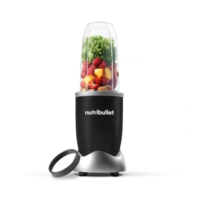 Bild av nutribullet Pro, 900 watt effekt, enkel och snabb att använda, kompakt, lätt rengöra, med 700 ml kopp, smoothiemixer, smoothie Maker, elektrisk mixer, NB904B, svart
