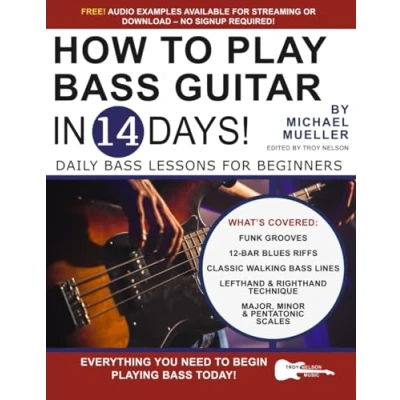 Bild av How to Play Bass Guitar in 14 Days: Daily Lessons for Beginners: 8