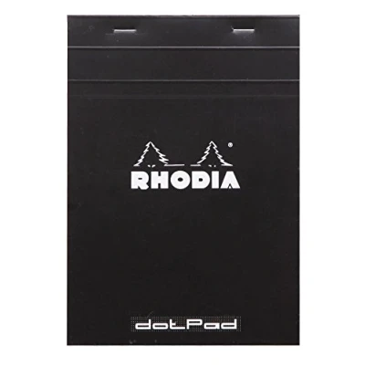 Bild av Rhodia 16559C Block DotPad (DIN A5, Dot Grid, 14,8 x 21 cm, 80 ark) 1 st svart