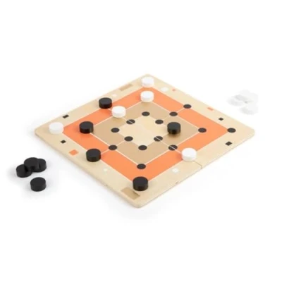 Bild av Small Foot Wooden Solitaire and Mill Game Gold Edition
