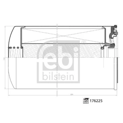 Bild av FEBI BILSTEIN 176225 Filtre à Carburant sans séparateur d&#039;eau, vissé