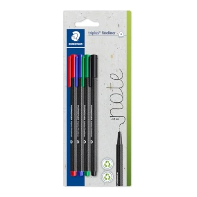 Bild av Staedtler Fineliner triplus rPP ass. 4pc Bl