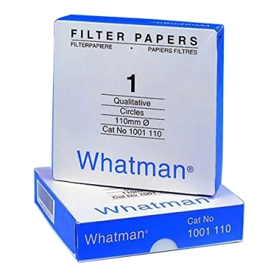 Bild av Whatman 1001 325 kvantitativa filterpapperscirklar, 11 mikron, 10,5 s/100 mL/kvm tum flödeshastighet, klass 1, 25 mm diameter (paket med 100)