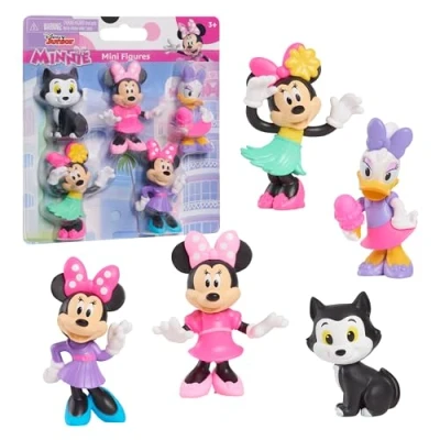 Bild av Just Play Minifigurer Disney Junior Mini 5 delat set, samlarfigurer, 4,3 cm 6,9 cm, leksaker för barn från 3 år