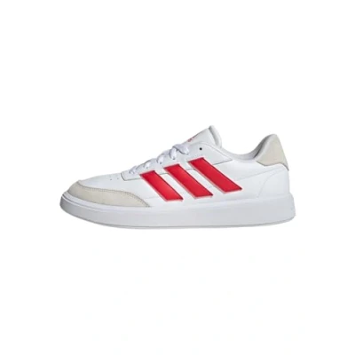 Bild av adidas För Män Courtblock Shoes, Cloud White/Pure Ruby/Off White, 40 2/3 EU