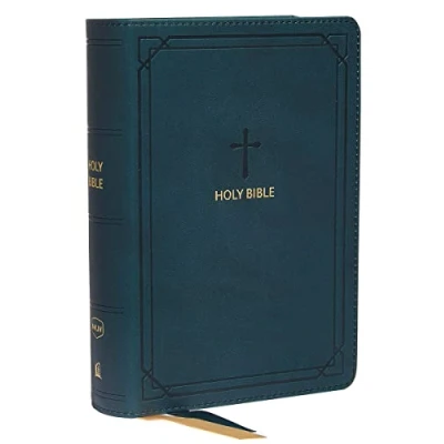 Bild av NKJV, End of Verse Reference Bible, Compact, Leathersoft, Teal, Red Letter, Comfort Print: Holy New King James Version