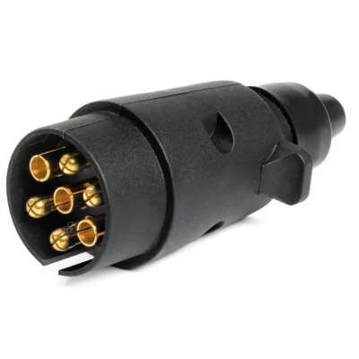 Bild av AMiO 03215 Prise de remorque 7 PVC noir caravanes