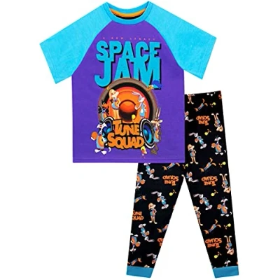 Bild av Space Jam Pojkar Pyjamas Bugs Bunny Flefargad 128