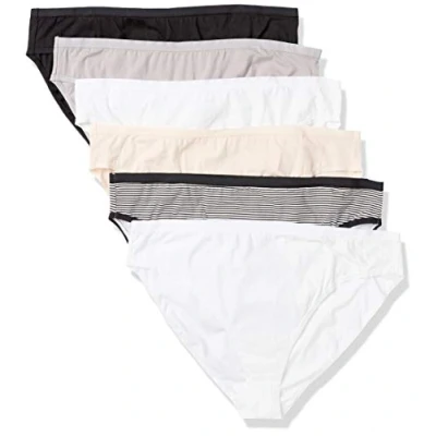 Bild av Amazon Essentials damunderkläder i bomull med högt ben (finns plusstorlek), 6 pack, grundfärger, 1 x