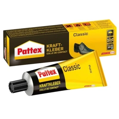 Bild av Pattex Kraftlim Classic, extremt starkt lim för högsta hållfasthet, universallim universell användning, värmebeständigt lim, 1 x 50 g