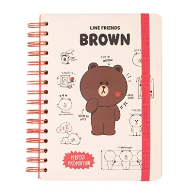 Bild av Grupo Erik Line Friends A5 Notebook Bullet Journal Notebooks Notepads Notepad Dotted Sketchbook