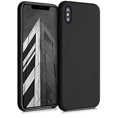 Bild av kwmobile fodral kompatibelt med Apple iPhone XS Max TPU silikon telefonskydd mjuk finish svart