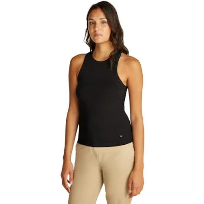 Bild av Tommy Hilfiger SLIM TANK Linne, Storlek: XS, Black