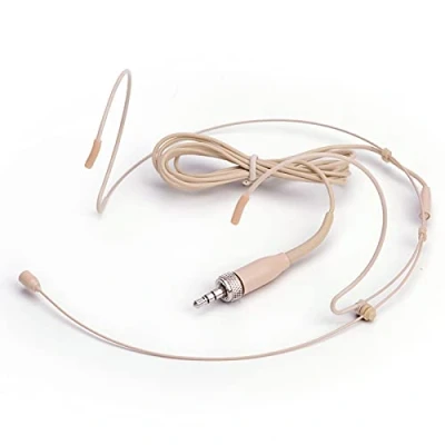 Bild av Sujeetec mikrofon headset örontorn kompatibel med Sennheiser G1 G2 G3 trådlös sändare rundstrålande kondensator
