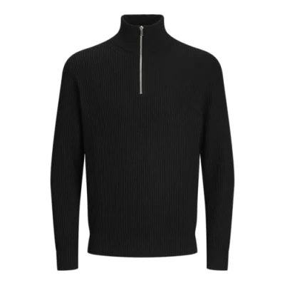 Bild av JACK&amp;JONES JPRBLALIAM stickad halv dragkedja BF, Svart skönhet, XXL