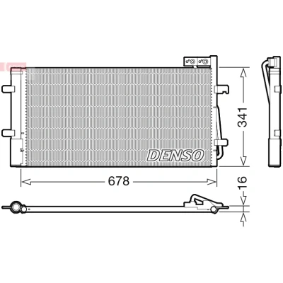 Bild av Kondensor, klimatanläggning, audi q3, 8U0260401B, 8U0260401C