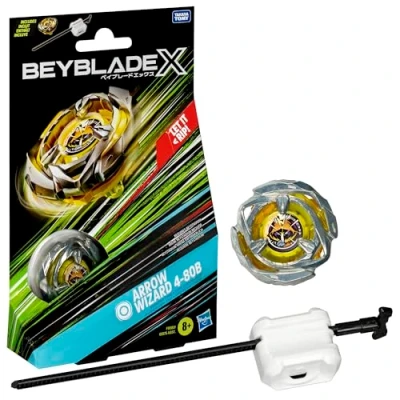 Bild av Beyblade X Arrow Wizard 4 80B startpaket snurra och startmotor
