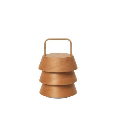 Bild av Ferm Living Luver Portable Lamp Bordslampa Natural W15 x D0 H22 cm