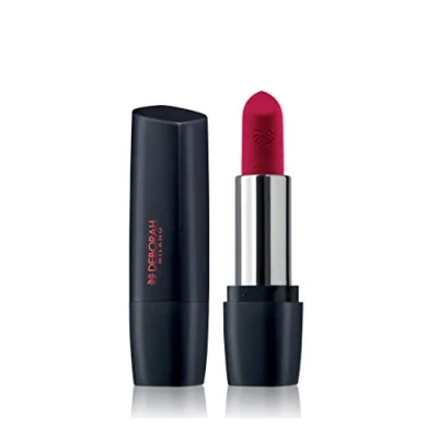Bild av Deborah Milano Red Mat, Matte Effect Läppstift med kollagen och hyaluronsyra, 34 röd på vintern, näringsgivande mjukgörande verkan, ger intensiva långvariga läppar, 4,5 gr