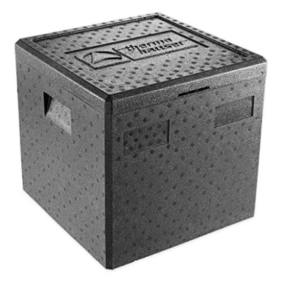 Bild av Thermohauser EPP termolåda, pizza svart med lock 41,5 liter 41 x 40 cm pizzabox för leveranstjänst