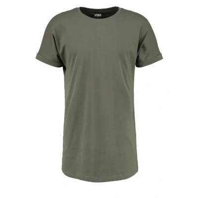 Bild av Urban Classics LONG Shaped Turnup Tshirt bas, Storlek: Small, Olive