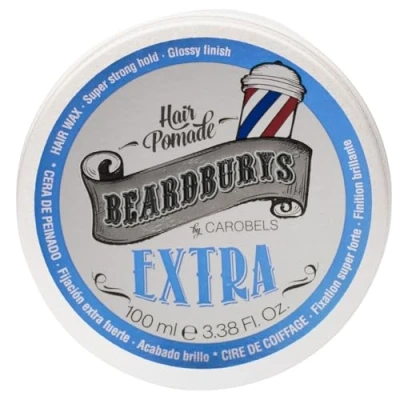 Bild av Beardburys hårvax extra för män, extremt grepp frisyrer med glänsande finish som förblir intakta hela dagen, 100 ml