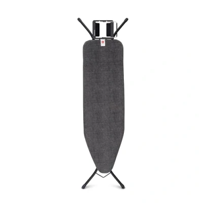 Bild av Brabantia Bügelbrett C, Massive Dampfbügelablage, Justerbar Strykjärnshållare, Denim Black, B Strykbord (124 x 38 cm)