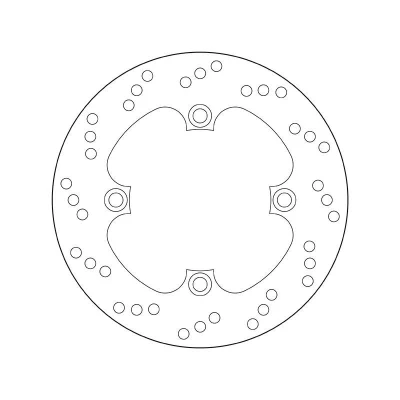 Bild av BREMBO Bromsskiva Fixed , Serie Oro Bak 220mm 5mm 4 hålad 68B40749 Bromsskivor