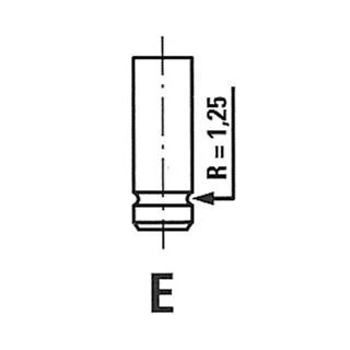 Bild av IPSA VL086700 soupape d&#039;Échappement 30,6 Tige de chromée OPEL: Corsa B 3/5 portes