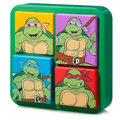 Bild av Numskull Officiell TMNT 3D logotyp skrivbord vägglampa för sovrum, kontor, hem, studie, arbete tonårstundant Ninja Turtles varor
