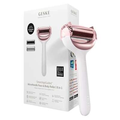 Bild av Geske Microneedle FACE BODY Roller 8 IN 1 SMARTAPPGUIDED Ansiktsvård tillbehör, Storlek: One Size, Midnight