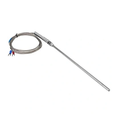 Bild av termoelement M8 gängtyp K 200 mm sond temperatursensor tråd 0 400 grader (3 m)