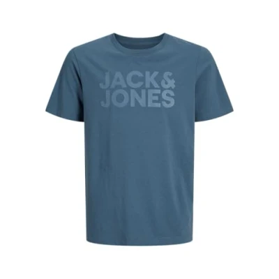 Bild av JACK &amp; JONES pojke Jjecorp Logo Tee Ss O Neck Noos Jnr T shirt, Mörkblått, 164