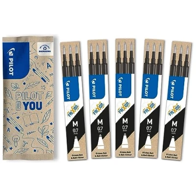 Bild av PILOT FriXion bläckrullare 0,7, reservminor, 15 pack (svart)