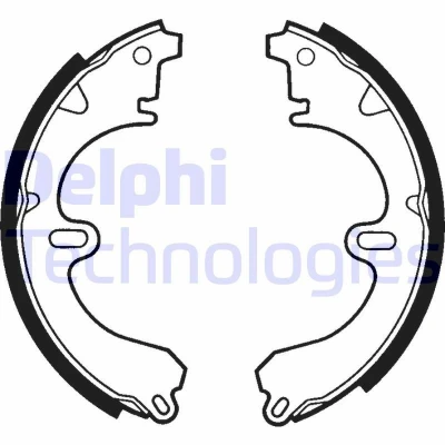 Bild av DELPHI LS1356 Mâchoires De Frein 200 37 TOYOTA: Corolla VIII Liftback, Break, Compact