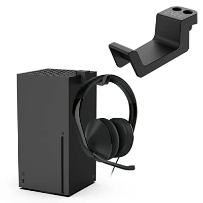Bild av DR1TECH GameHookX Spelhörlurar Med Hållare För XBOX Series X DESIGN SAVE YOUR SPACE Motståndskraftig Anti Skrapstativ Tillbehör XBOX, svart
