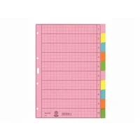 Bild av Leitz Avdelare 10 delar för A4 (210 x 297 mm) tabbad flera färger