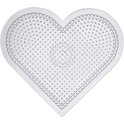 Bild av Creativ Company Iron on bead plate Heart Clear