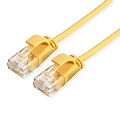 Bild av Roline 21.15.3922 RJ45 nätverkskabel, patchkabel CAT 6a U/UTP 0,50 m gul