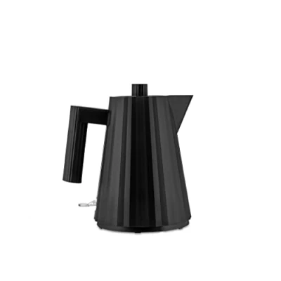 Bild av Alessi Plissé MDL06/1BUK elektrisk vattenkokare av termoplastisk harts, engelsk kontakt 2400 W, 100 cl, svart