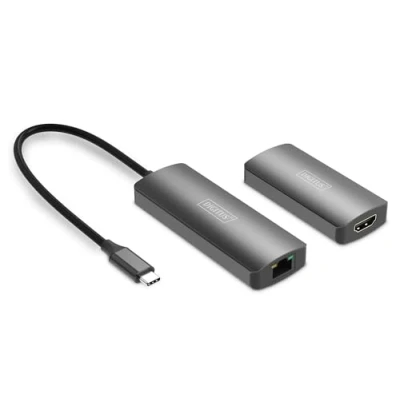 Bild av DIGITUS transmitter and receiver video/audio/USB extender HDMI USB C