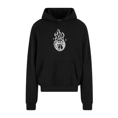 Bild av Mister Tee Upscale herr huvtröja Teamdream Ultraheavy oversize hoodie, med fronttryck, överdimensionerad passform, svart, L