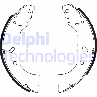 Bild av DELPHI LS1715 Kit de freins, freins à tambours PEUGEOT: Expert I Van, 806, I, CITROËN: Jumpy Evasion, MPV, FIAT: Scudo Van