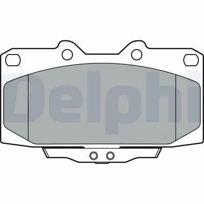 Bild av DELPHI LP3409 Jeu de plaquettes frein avec indicateur d&#039;usure sans tôle anti bruit accessoires TOYOTA: Yaris III 3/5 portes