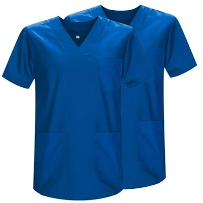 Bild av MISEMIYA Pack 2 st Sanitär hjälm Unisex Sanitära uniformer Medical Uniform Ref.817 * 2, Blå 37 21, XL