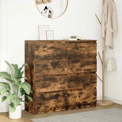 Bild av Skänk rökt ek 100x35x99 cm konstruerat trä