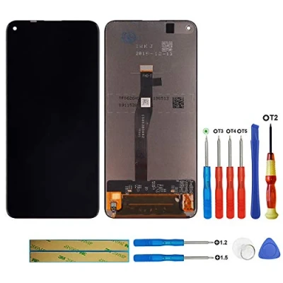Bild av swark LCD display kompatibel med Huawei nova 5T/ Honor 20/Honor 20 Pro/Honor 20S (svart utan ram pekskärm Digitizer Assembly Glas + Verktyg