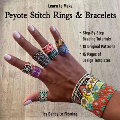 Bild av Learn To Make Peyote Stitch Bracelets and Rings: Step By Tutorials 18 Original Patterns