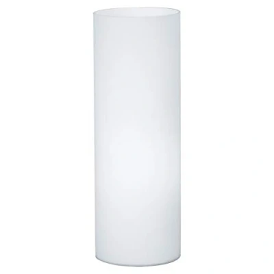 Bild av EGLO bordslampa Geo, 1 ljuskälla bordslampa, sänglampa i glas, färg: vit, glas: Opas matt, sockel: E27, inkl. Brytare